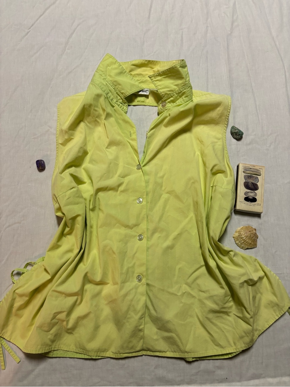 Fashion Bug Sleeveless Button-Up Top